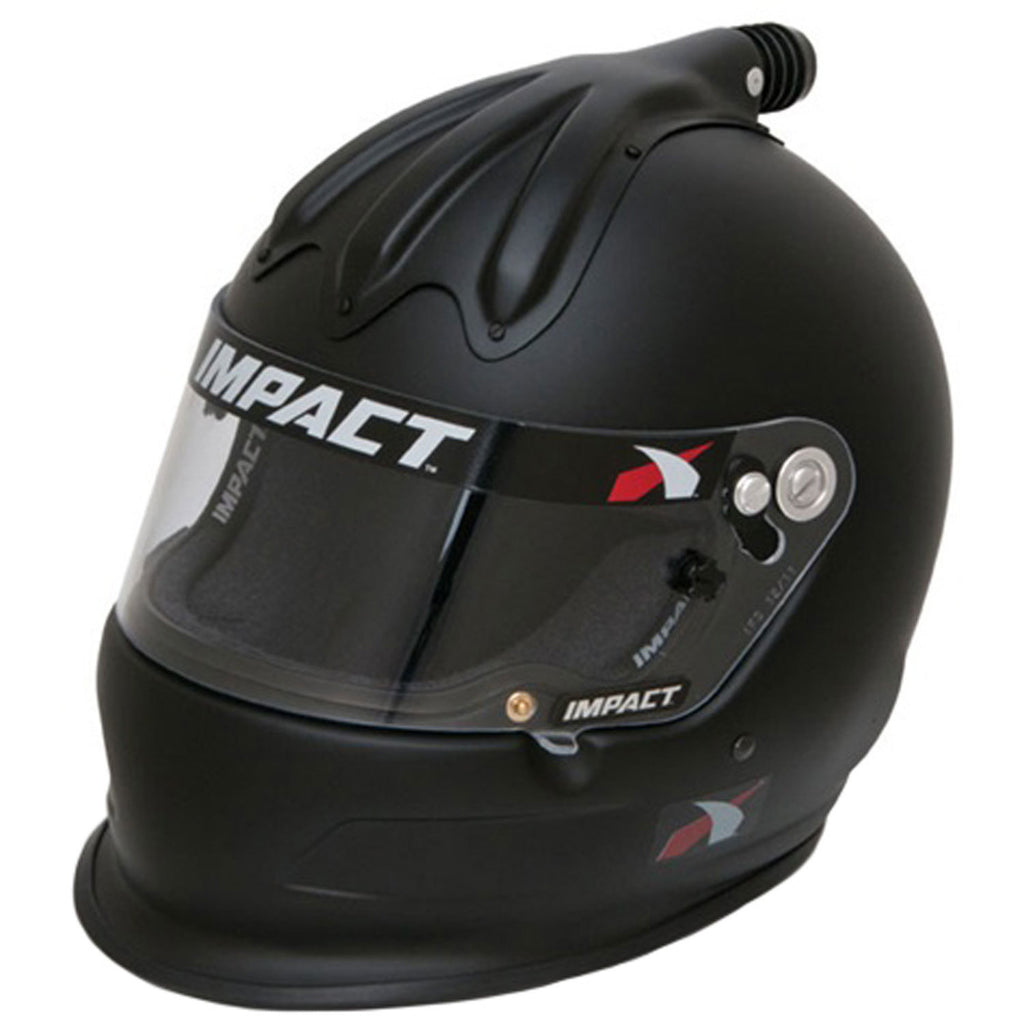 IMPACT RACING 17020512 Helmet Super Charger Large Flat Black SA2020