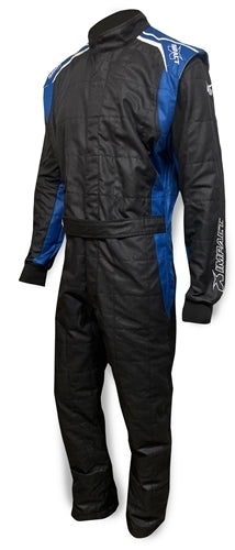 IMPACT RACING 24222706 Suit Racer 2.0  1pc XX-Large  Black/Blue