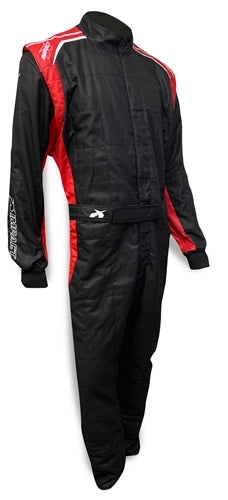 IMPACT RACING 24222707 Suit Racer 2.0  1pc XX-Large  Black/Red