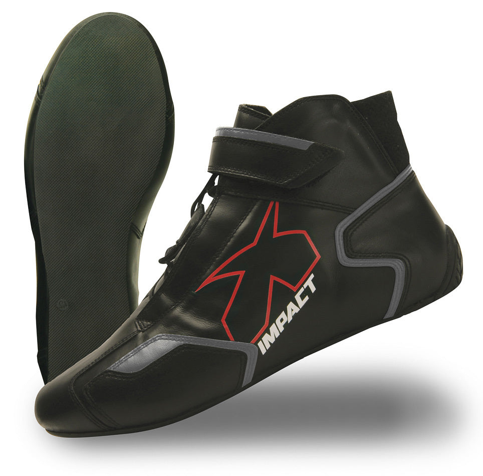 IMPACT RACING 45008510 Shoe Phenom Black 8.5 SFI3.3/5