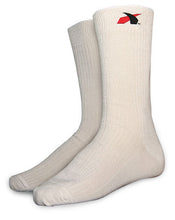 Load image into Gallery viewer, IMPACT RACING 79000410 SOCKS NOMEX SFI3.3 MEDIUM WHITE