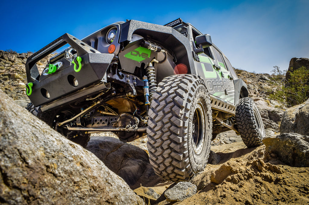 DV8 Offroad INFEND-01FB Inner Fender; Front; Black Finish for Select Jeep Wrangler, Jeep Wrangler JK