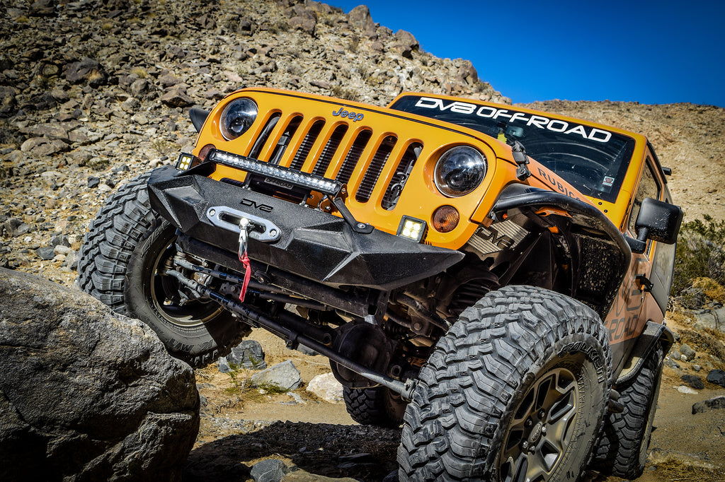 DV8 Offroad INFEND-01FB Inner Fender; Front; Black Finish for Select Jeep Wrangler, Jeep Wrangler JK