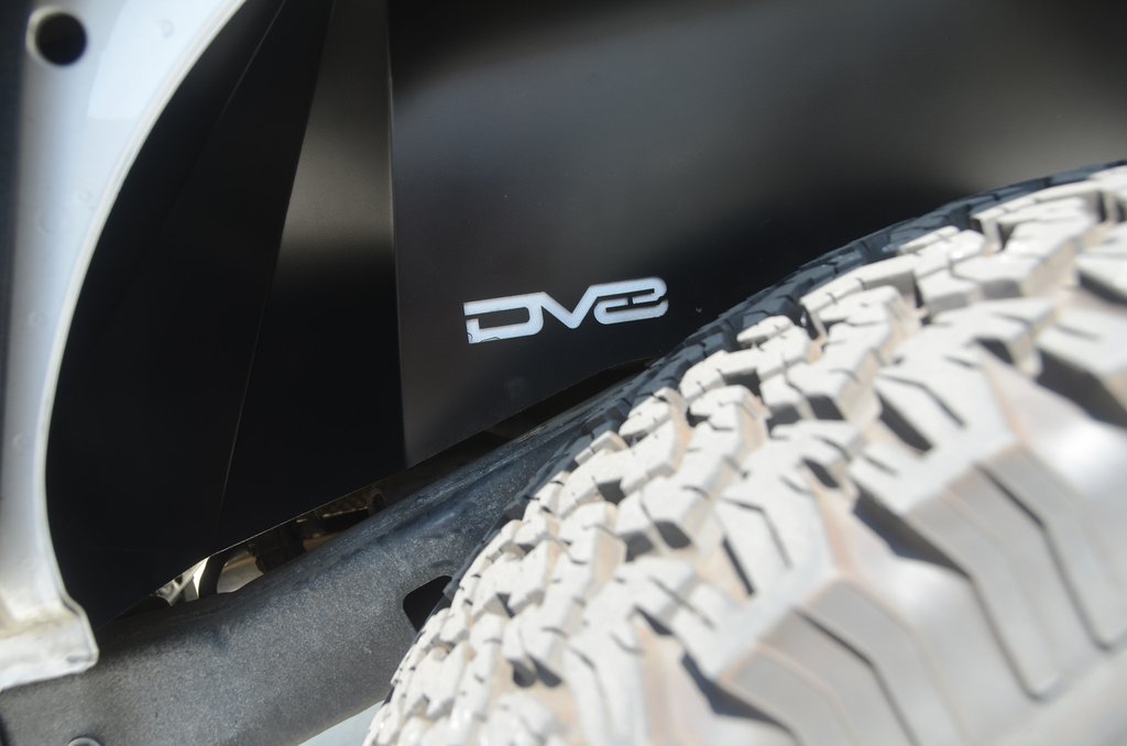 DV8 Offroad INFEND-01RB Inner Fender; Rear; Black Finish for Select Jeep Wrangler, Jeep Wrangler JK