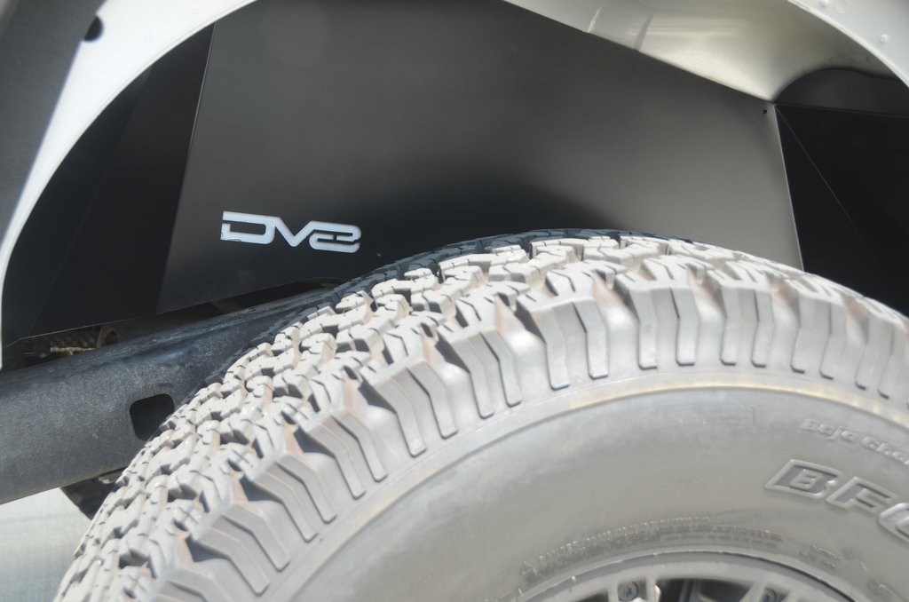 DV8 Offroad INFEND-01RB Inner Fender; Rear; Black Finish for Select Jeep Wrangler, Jeep Wrangler JK