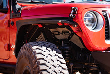 Load image into Gallery viewer, DV8 Offroad INFEND-03FB Inner Fender; Black; Front for Select Jeep Gladiator, Jeep Wrangler, Jeep Wrangler JK
