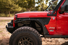 Load image into Gallery viewer, DV8 Offroad INFEND-03FB Inner Fender; Black; Front for Select Jeep Gladiator, Jeep Wrangler, Jeep Wrangler JK