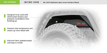 Load image into Gallery viewer, DV8 Offroad INFEND-04RB Inner Fender; Rear; Black for Select Jeep Gladiator
