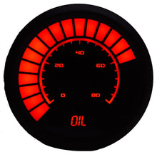 Load image into Gallery viewer, INTELLITRONIX B9114R 2-1/16 Analog Bargraph Oil Press Gauge 0-80 PSI