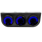INTELLITRONIX B9333B 3 Gauge Kit LED Bargraph Panel 2-1/6 w/Blue LED