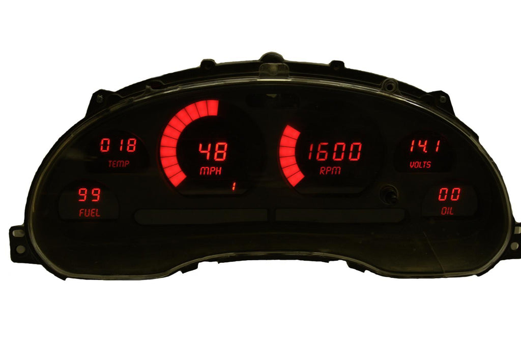 INTELLITRONIX DP7009R LED Digital Gauge Panel 1994-2004 Ford Mustang