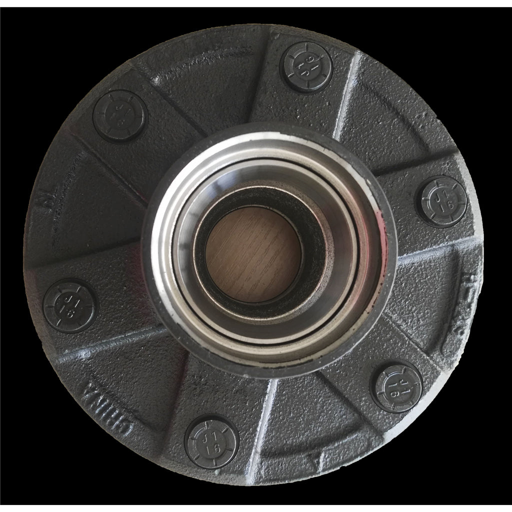Idler-Hub-3500-Pound-Capacity-6-X-5-12-Inch-Bolt-Pattern-Black-Push-In-Studs