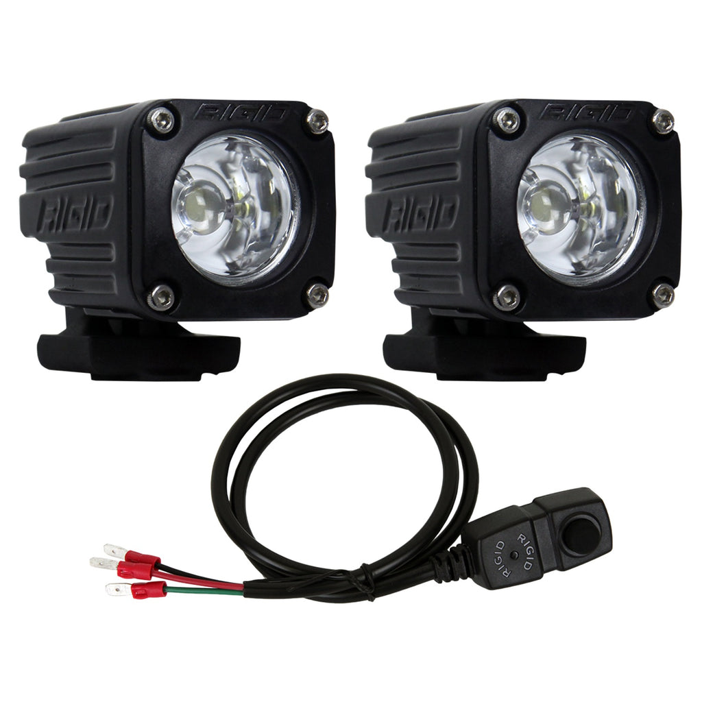 Ignite-Motorcycle-Kit,-HighLow-Flood-Beam-Pattern,-Black-Housing,-Pair
