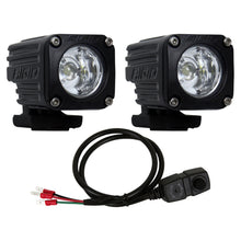 Load image into Gallery viewer, Ignite-Motorcycle-Kit,-HighLow-Flood-Beam-Pattern,-Black-Housing,-Pair