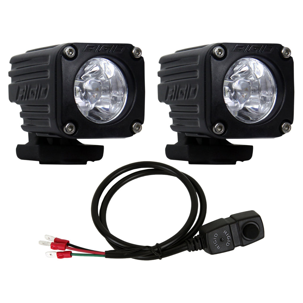 Ignite-Motorcycle-Kit,-HighLow-Spot-Beam-Pattern,-Black-Housing,-Pair