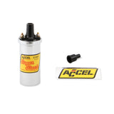 ACCEL 8140C  Ignition Coil - Chrome - 42000V 1.4 Ohm Primary - Points - Good Up To 6500 Rpm