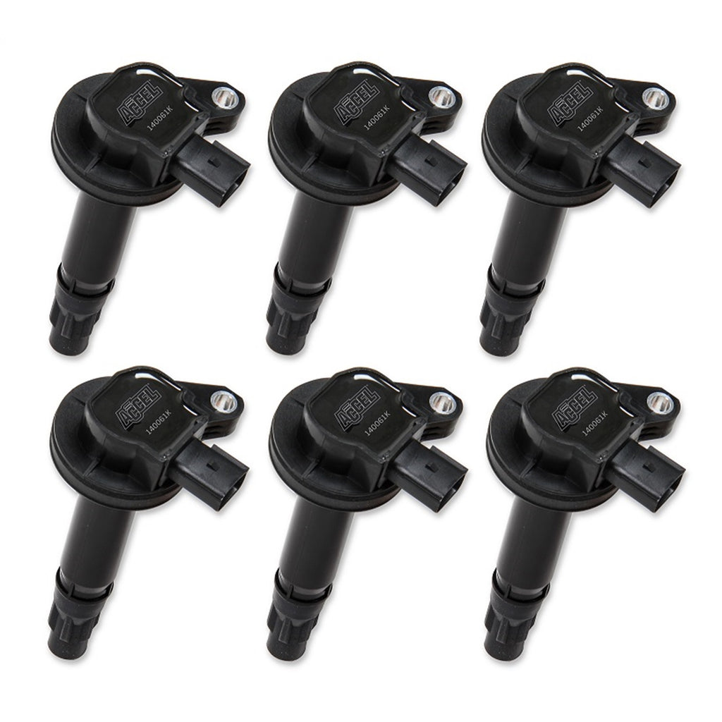 Ignition-Coil---Super-Coil-Series---2007-2016-Ford-3.5L3.7L-V6,-Black,-6-Pack