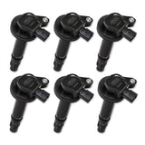 ACCEL 140061K-6  Ignition Coil - Super Coil Series - 2007-2016 Ford 3.5L/3.7L V6, Black, 6-Pack
