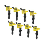 ACCEL 140033-8  Ignition Coil - Supercoil - 2004-2008 Ford 4.6L/5.4L/6.8L 3-Valve Engines - Yellow - 8-Pack