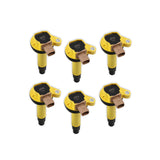 ACCEL 140646-6  Ignition Coil - Supercoil - 2010-2016 Ford Ecoboost 3.5L V6 - Yellow - 6-Pack (3-Pin)