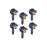 ACCEL 140646B-6  Ignition Coil - Supercoil - 2010-2016 Ford Ecoboost 3.5L V6 - Blue - 6-Pack (3-Pin)