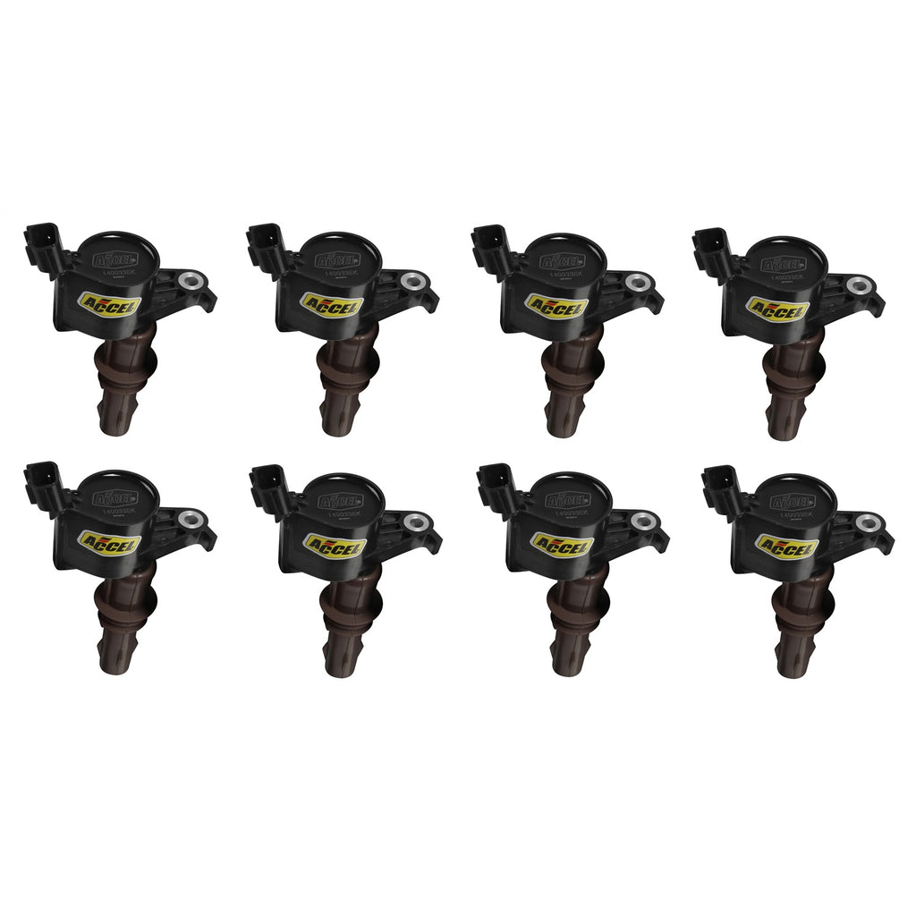 Igntion-Coil---Super-Coil---2008-2014-Ford-4.6L5.4L6.8L-3-Valve-Engine,-Black,-8-Pack