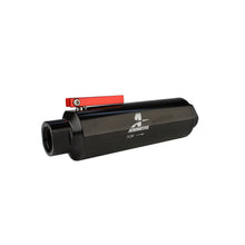 Load image into Gallery viewer, In-Line-An-12-Filter-WShutoff-Valve-100-Micron-Ss-Element---Black-Anodize-Finish