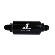 Load image into Gallery viewer, In-Line-Filter---(An--10-Male)-40-Micron-Stainless-Mesh-Element-Bright-Dip-Black-Finish