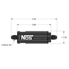 Load image into Gallery viewer, In-Line-Hi-Flow-Nitrous-Filter,-4An---Black