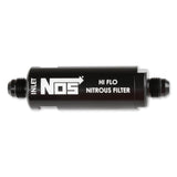 NOS 15556NOS  In-Line Hi-Flow Nitrous Filter, 6An - Black