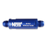 NOS 15557NOS  In-Line Hi-Flow Nitrous Filter, 6An - Blue