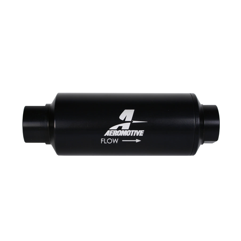 In-Line-Marine-Filter---An-12---40-Micron-Ss-Element---Black-Hardcoat-Finish
