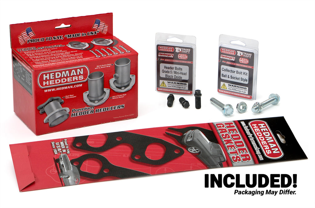 Hedman Hedders 88403 Black Mid-Length Headers For '64-73 Mustang, Cougar and Others with 260-302 for Select Ford Fairlane, Ford Falcon, Ford Maverick, Ford Mustang, Ford Ranchero, Mercury Comet, Mercury Cougar