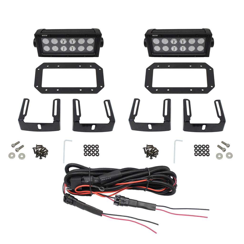 Includes-6-In-Led-Lights(Set-Of-2)Bforce-WWiring-Harness-Hdx-Flush-Mount-Led-Kit