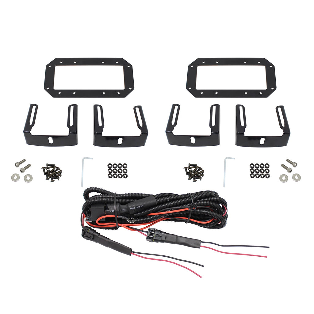 Includes-6-In-Led-Lights(Set-Of-2)Bforce-WWiring-Harness-Hdx-Flush-Mount-Led-Kit