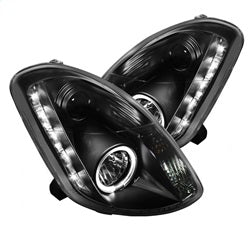 Infiniti-G35-03-04-4Dr-Projector-Halogen---Led-Halo-Drl-Blk-High-H4-Pro-Yd-Ig35034d-Drl-Bk