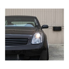 Load image into Gallery viewer, Infiniti-G35-03-04-4Dr-Projector-Halogen---Led-Halo-Drl-Blk-High-H4-Pro-Yd-Ig35034d-Drl-Bk