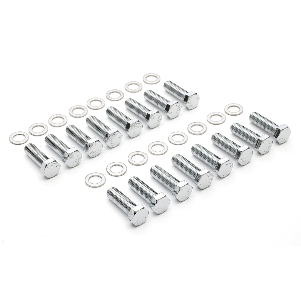 Intake-Manifold-Bolts;-38-In.-16-X-1-14-In.-Hex-Head-(16-Bolts)-Chrome