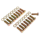 Trans-Dapt 4925 INTAKE MANIFOLD BOLTS; 3/8 in.-16 X 1-1/4 in. Hex Head (16 bolts)- YELLOW ZINC