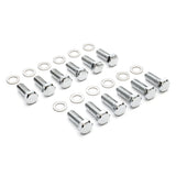 Trans-Dapt 9265 INTAKE MANIFOLD BOLTS; 3/8 in.-16 X 1 in. Hex Head (12 bolts)-CHROME