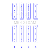 King Engine Bearings MB4010AM0.25 MAIN BEARING SET For ISUZU 6VD1