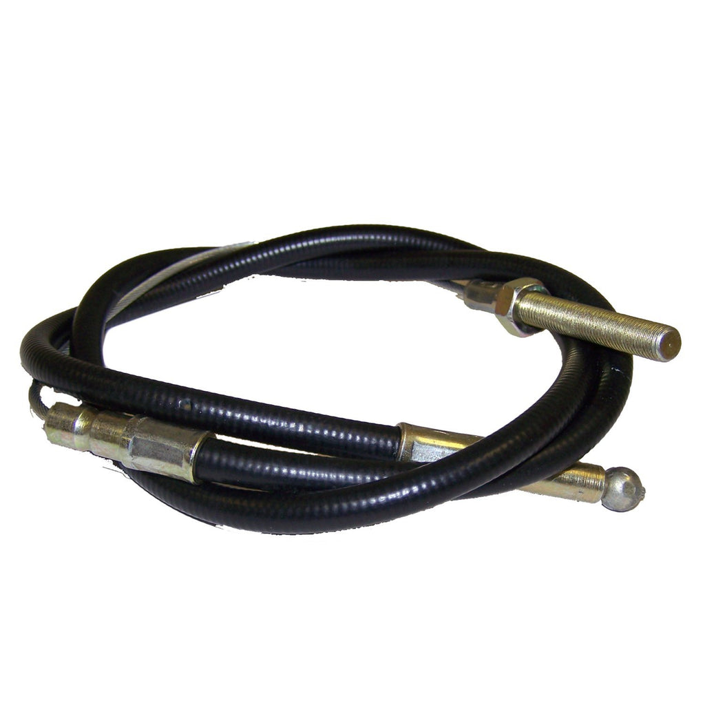 Crown Automotive Jeep Replacement J0646142 Parking Brake Cable for 48-71 Jeep CJ Models w/ Cane Brake Handle, 44-1/2" Long for Select Jeep CJ3, Jeep CJ5, Jeep CJ6, Jeep Willys