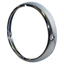 Load image into Gallery viewer, Crown Automotive Jeep Replacement J0649518 Chrome Left or Right Headlight Bezel for 1946-71 Jeep &amp; Willys Vehicles for Select Jeep 6-226, Jeep CJ3, Jeep CJ5, Jeep CJ6, Jeep FC150, Jeep FC170, Jeep Truck, Jeep Utility Wagon, Jeep Willys, Willys 4-63,