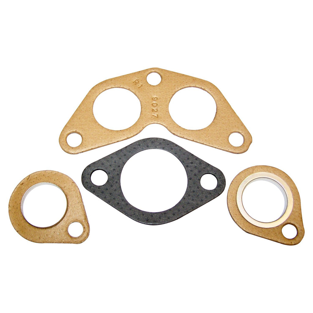 Crown Automotive Jeep Replacement J0801345 Exhaust Manifold Gasket Set for Misc. 50-71 Jeep / Willys Models w/ 4  Cyl Eng. for Select Jeep CJ3, Jeep CJ5, Jeep CJ5A, Jeep CJ6, Jeep CJ6A, Jeep Commando, Jeep FC150, Jeep Willys, Willys 4-73 Sedan Delivery,