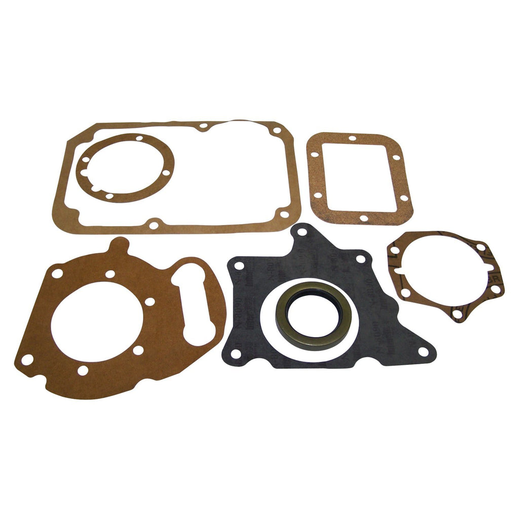 Crown Automotive Jeep Replacement J0923302 Transmission Gasket Set for 53-75 Vintage Jeep Models w/ T98 or T18 Transmission for Select Jeep CJ3, Jeep CJ5, Jeep CJ6, Jeep CJ7, Jeep Commando, Jeep FC150, Jeep FC170, Jeep Scrambler, Jeep Willys