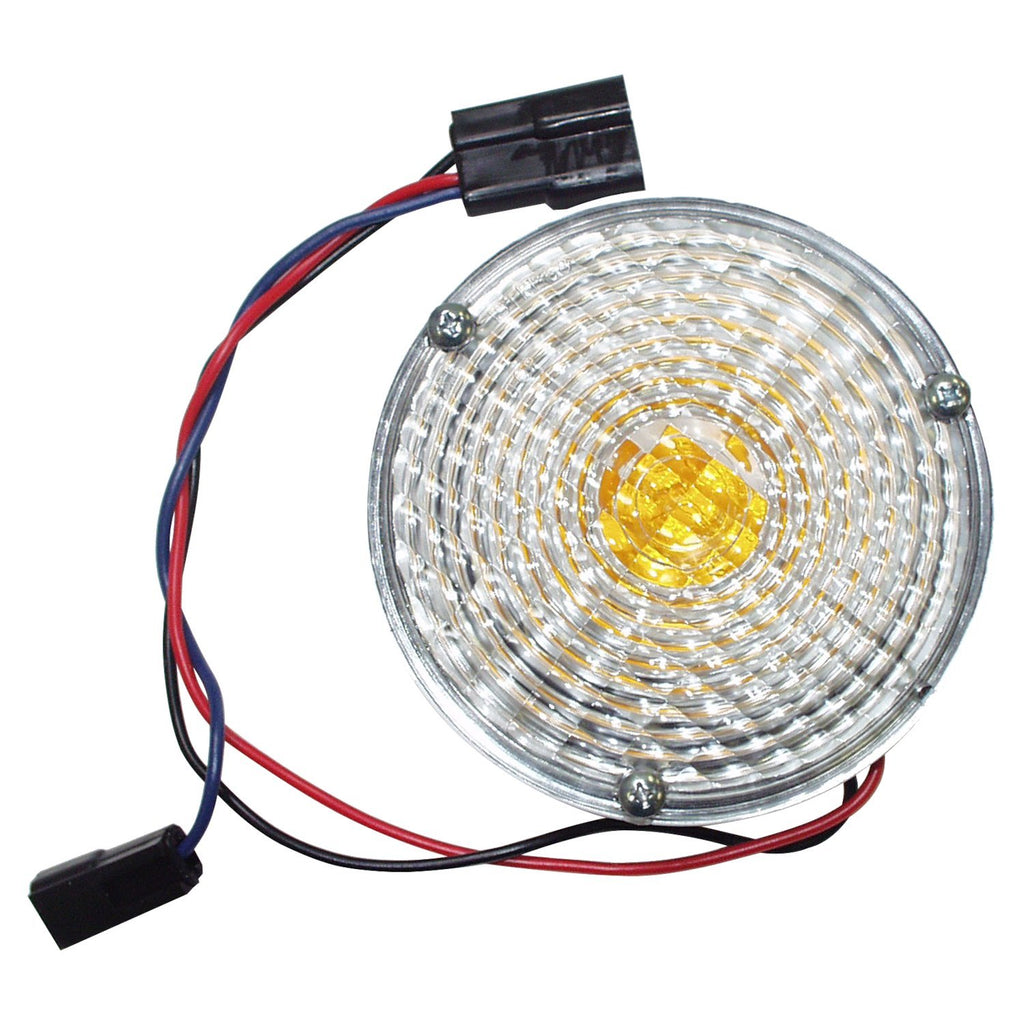 Crown Automotive Jeep Replacement J0989852 Front Parking Lamp 1969-1976 Jeep CJ-5, CJ-6, CJ-7 w/ 3 Screws in Lens, L or R for Select Jeep CJ5, Jeep CJ6, Jeep CJ7