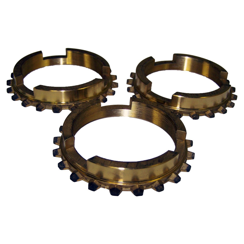 Crown Automotive Jeep Replacement J3209971 Synchronizer Blocking Ring Set 67-72 Jeep CJs, SJ, J-Series, C101, C104 w/ T14 for Select Jeep CJ5, Jeep CJ6, Jeep Commando, Jeep J-100, Jeep J-2500, Jeep J-2600, Jeep J-2700, Jeep J-3500, Jeep J-3600, Jeep