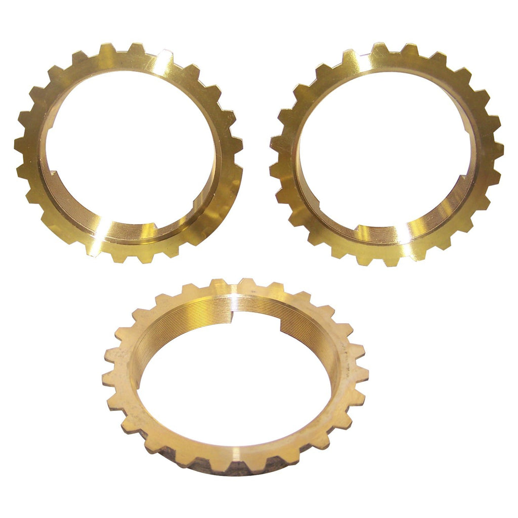 Crown Automotive Jeep Replacement J3209972 Synchronizer Blocking Ring Set for 71-75 Jeep CJ, SJ J-Series, C104 w/ T15 Trans for Select Jeep CJ5, Jeep CJ6, Jeep Cherokee, Jeep Commando, Jeep J-100, Jeep J-2500, Jeep J-2600, Jeep J-3800, Jeep J-4500, Jeep