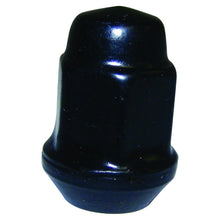 Load image into Gallery viewer, Crown Automotive Jeep Replacement J4006956BLK 1/2"-20 Black Capped Lug Nut for Select Jeep JK, TJ, YJ, WK, WJ, XJ, and More!