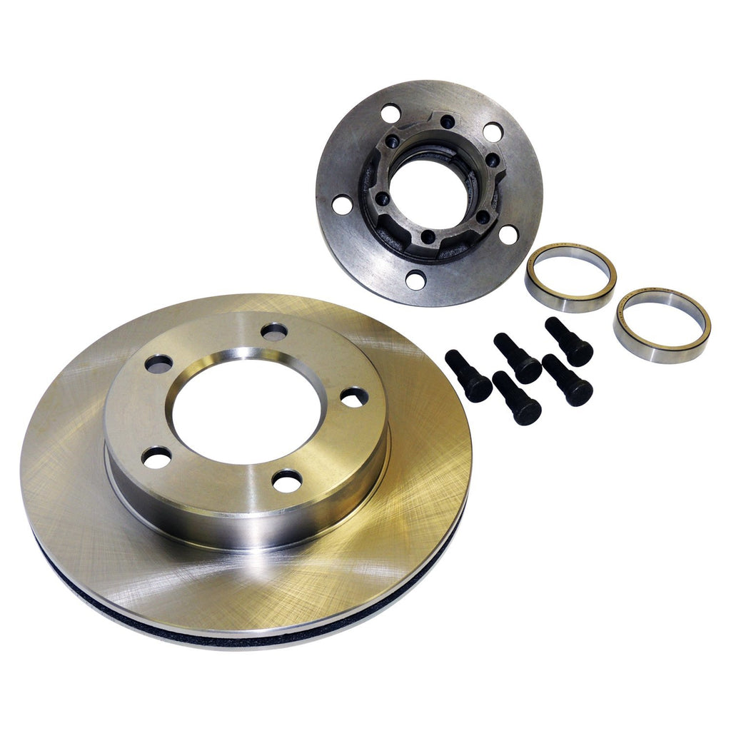 Crown Automotive Jeep Replacement J5358568 Hub & Rotor Assembly for 1978-81 Jeep CJ-5, CJ-6, CJ-7 w/ 6-Bolt Flange, L or R for Select Jeep CJ5, Jeep CJ7, Jeep Scrambler